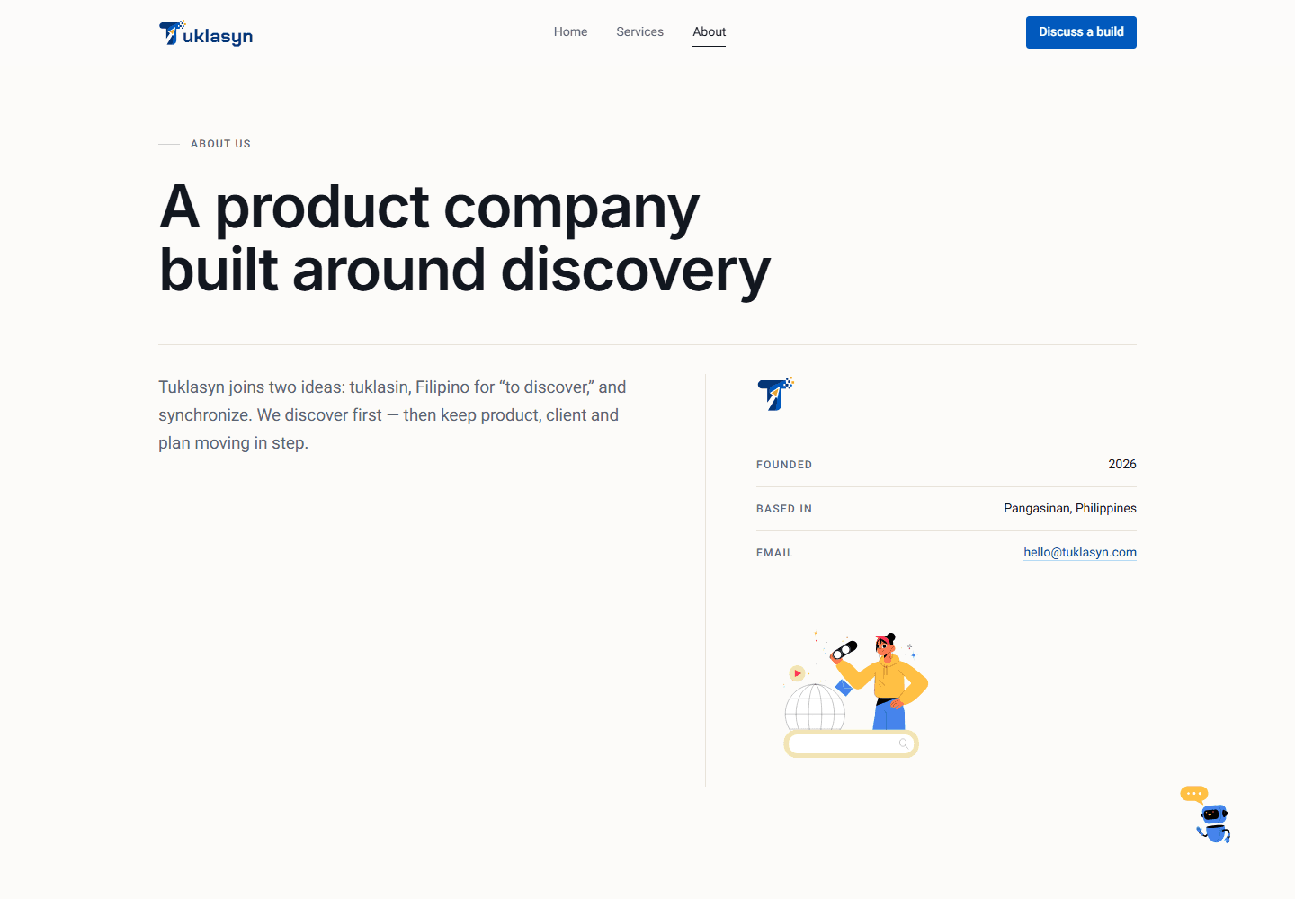 Company story and team