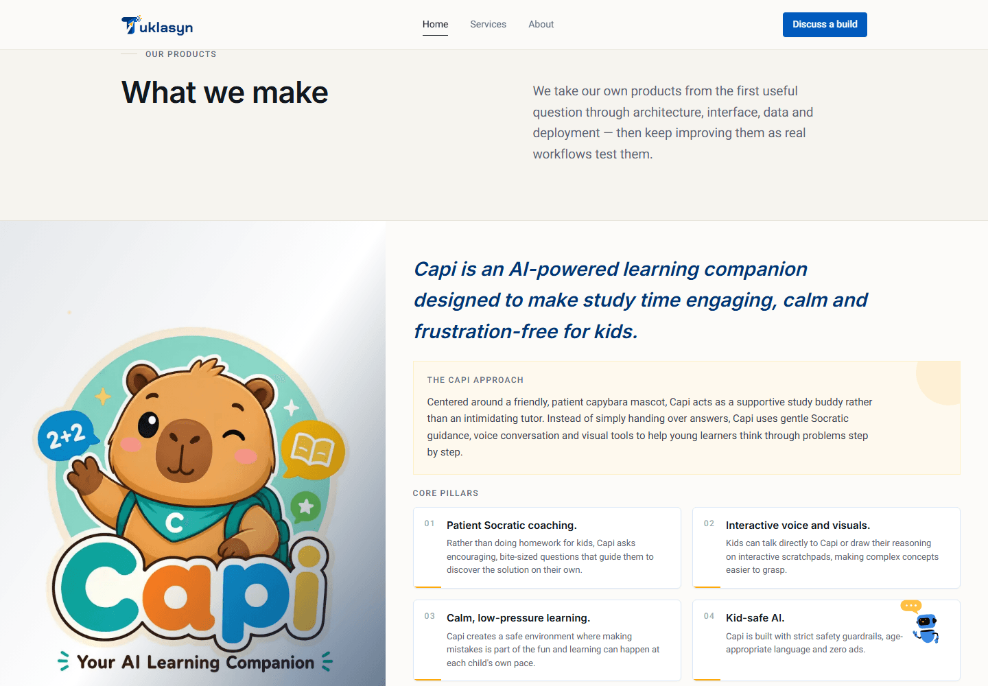 SaaS product showcase
