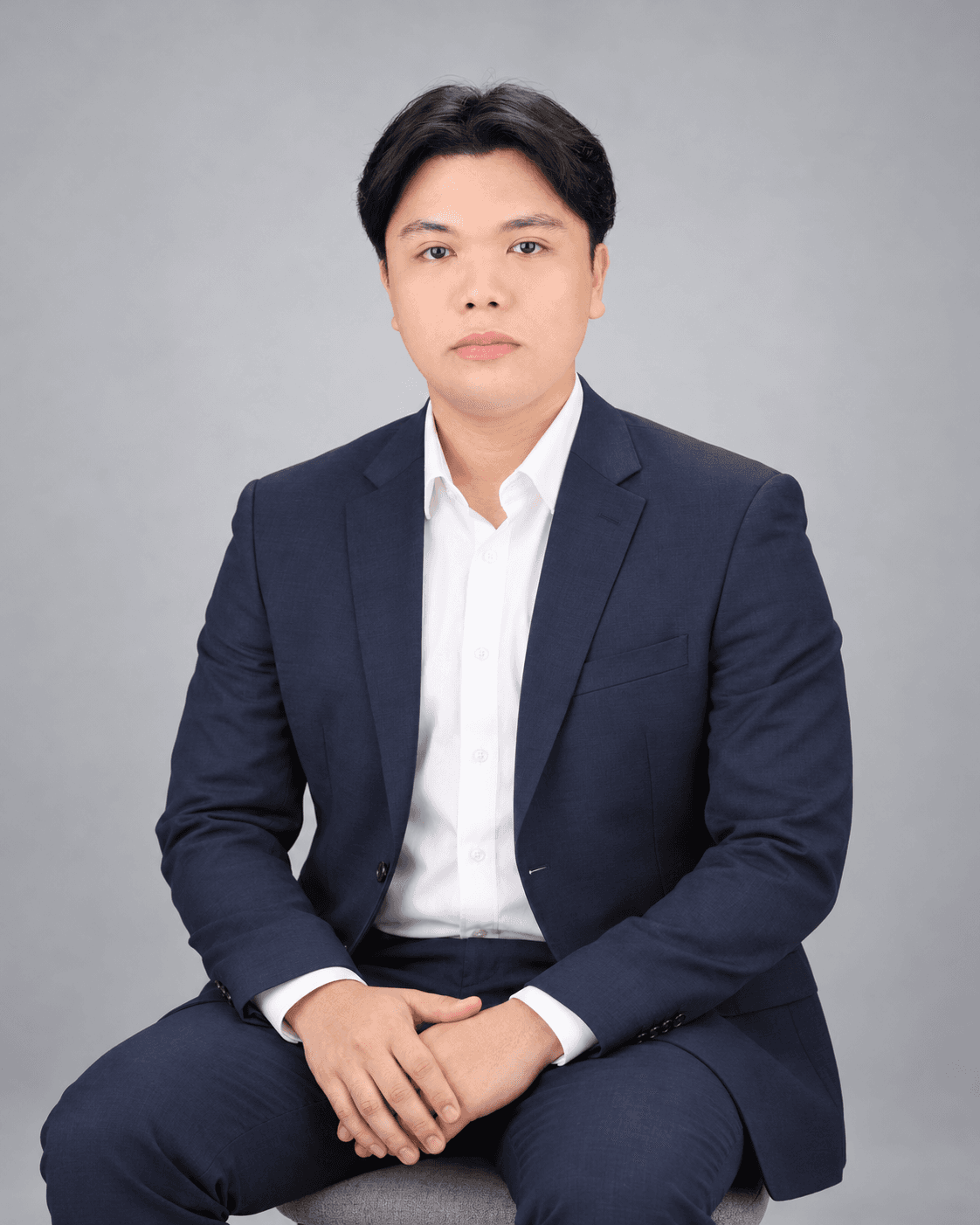 Jojhel Anry L. Carrascal in professional attire